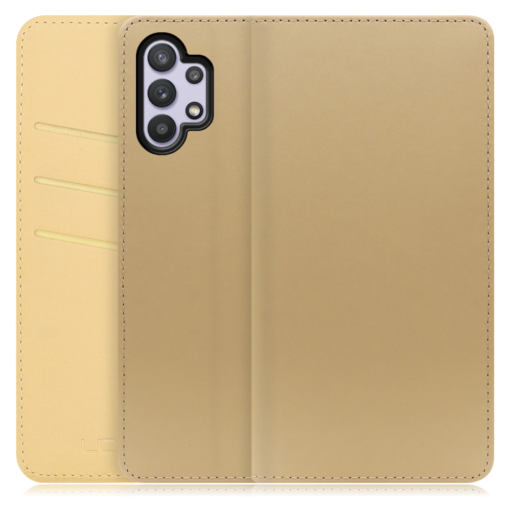 LOOF SKIN Series Galaxy A32 5G / SCG08 ギャラクシー 用  [ゴールド] ケース カバー 手帳型ケース スマホケース ブック型 手帳型カバー カードポケット カード収納