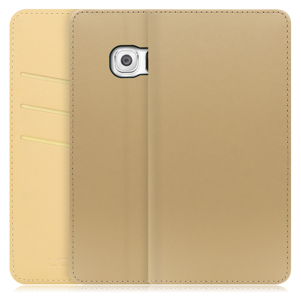 LOOF SKIN Series Galaxy S6 / SC-05G ギャラクシー 用  [ゴールド] ケース カバー 手帳型ケース スマホケース ブック型 手帳型カバー カードポケット カード収納
