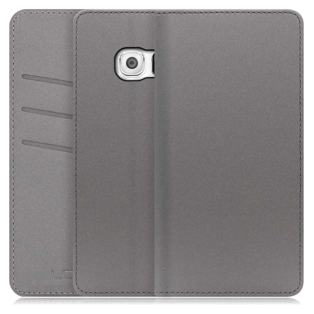 LOOF SKIN Series Galaxy S6 / SC-05G ギャラクシー 用  [グレー] ケース カバー 手帳型ケース スマホケース ブック型 手帳型カバー カードポケット カード収納
