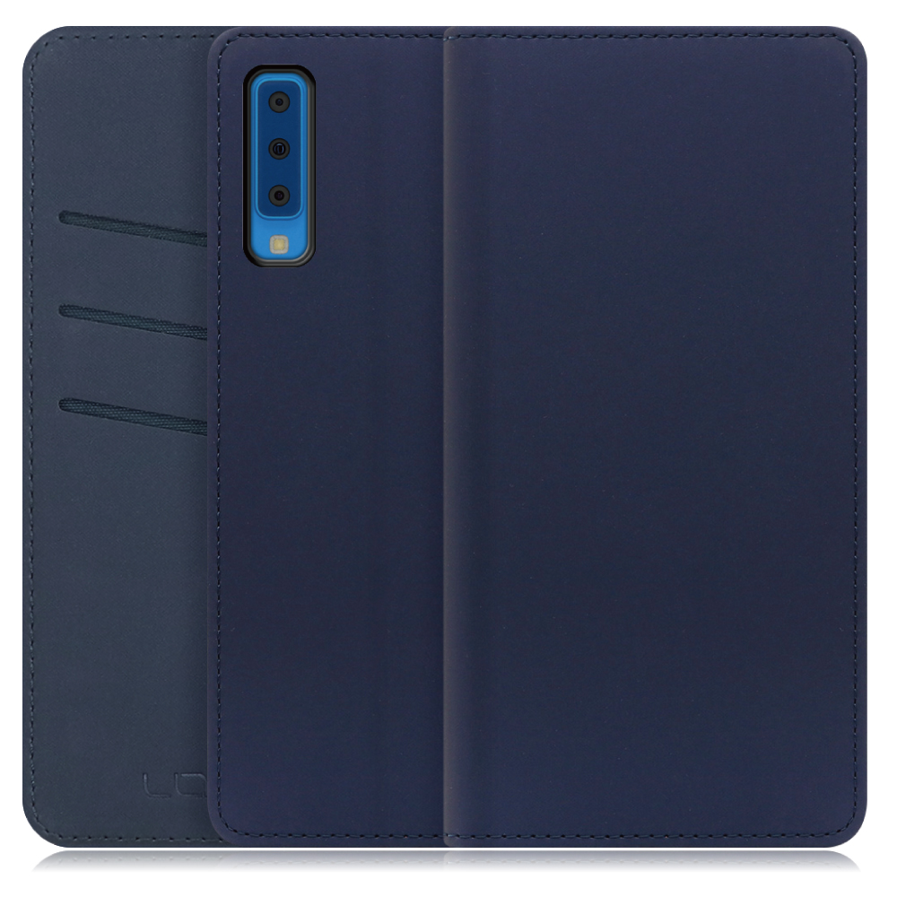 LOOF SKIN Series Galaxy A7 / SM-A750C ギャラクシー 用 [ネイビー] ケース カバー 手帳型ケース スマホケース ブック型 手帳型カバー カードポケット カード収納