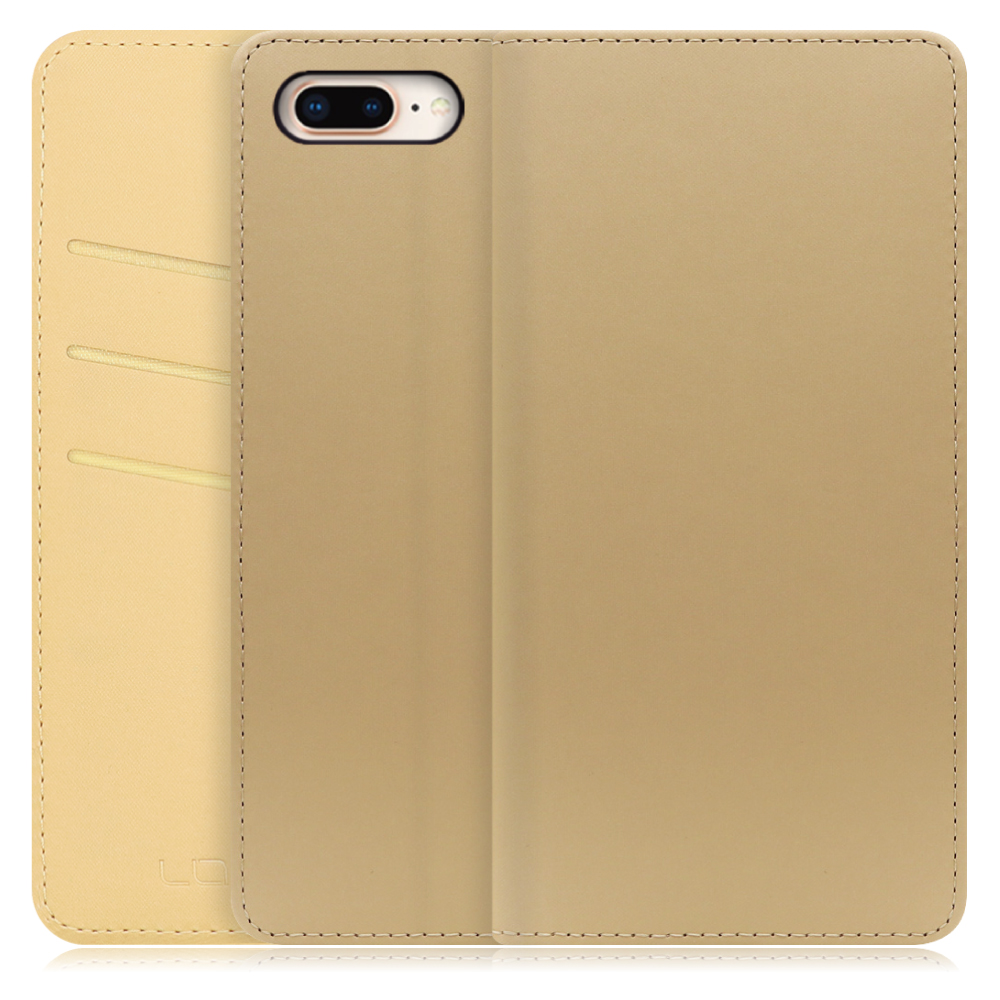 LOOF SKIN Series iPhone 7 Plus アイフォン 7 8 プラス / 8 Plus 用  [ゴールド] ケース カバー 手帳型ケース スマホケース ブック型 手帳型カバー カードポケット カード収納