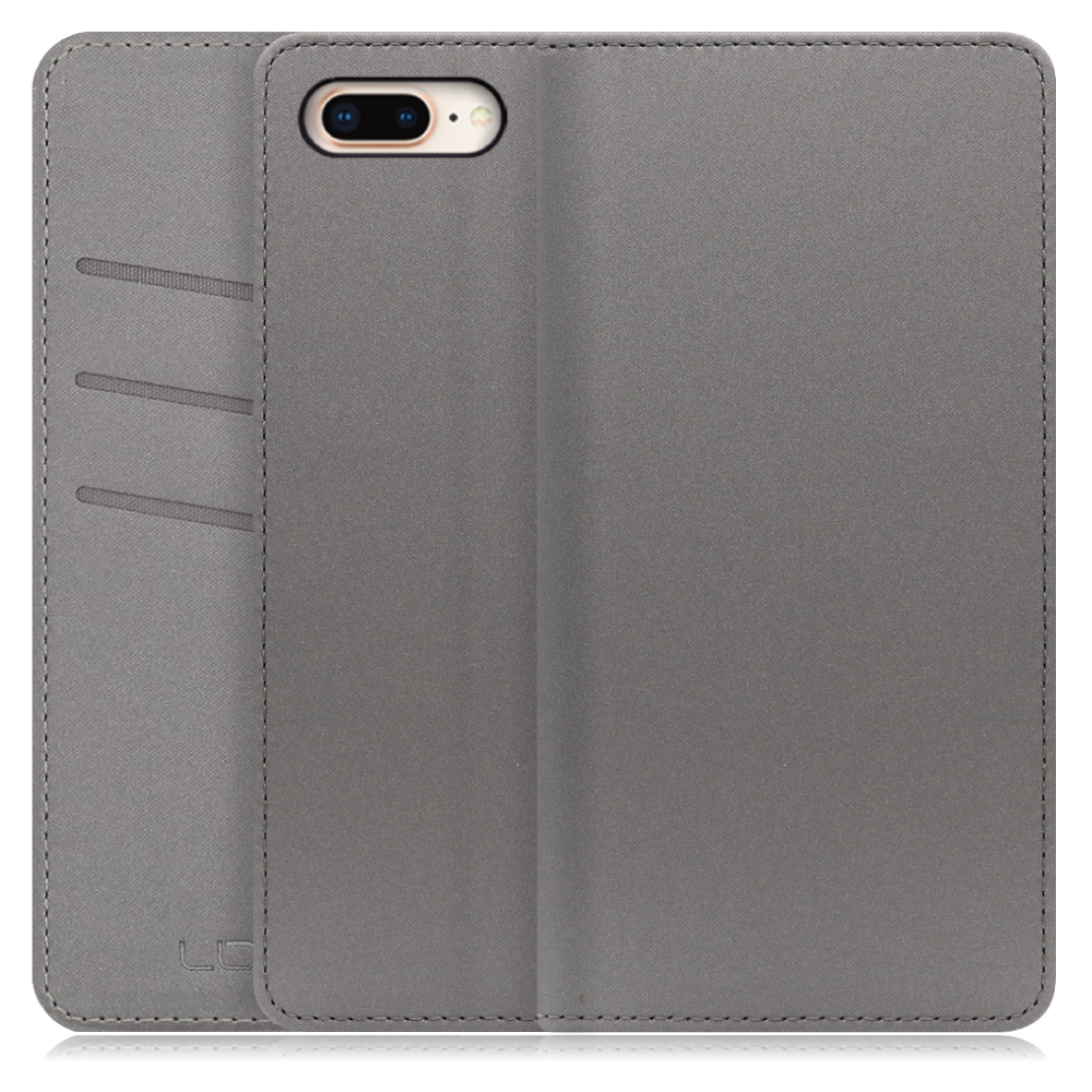 LOOF SKIN Series iPhone 7 Plus アイフォン 7 8 プラス / 8 Plus 用  [グレー] ケース カバー 手帳型ケース スマホケース ブック型 手帳型カバー カードポケット カード収納
