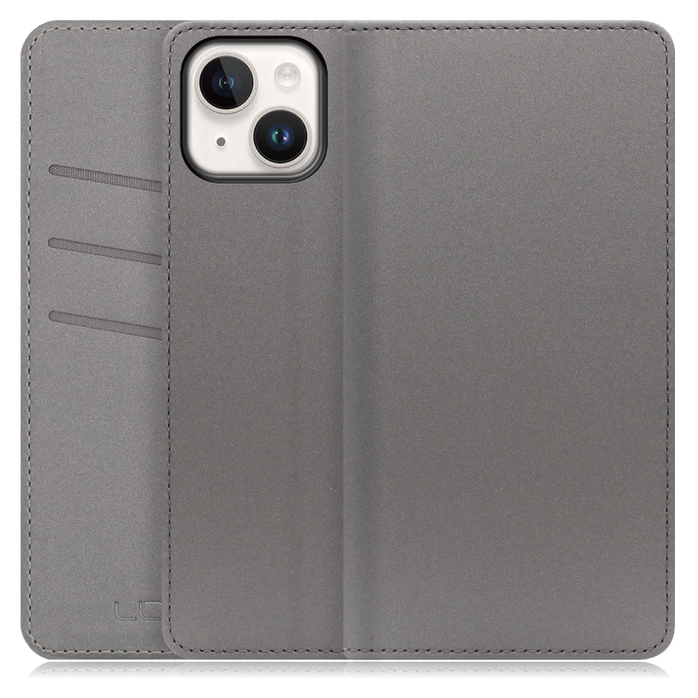 LOOF SKIN Series iPhone 14 アイフォン 14 用  [グレー] ケース カバー 手帳型ケース スマホケース ブック型 手帳型カバー カードポケット カード収納