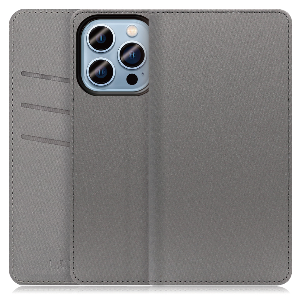 LOOF SKIN Series iPhone 14 Pro Max アイフォン 14 プロ マックス 用  [グレー] ケース カバー 手帳型ケース スマホケース ブック型 手帳型カバー カードポケット カード収納