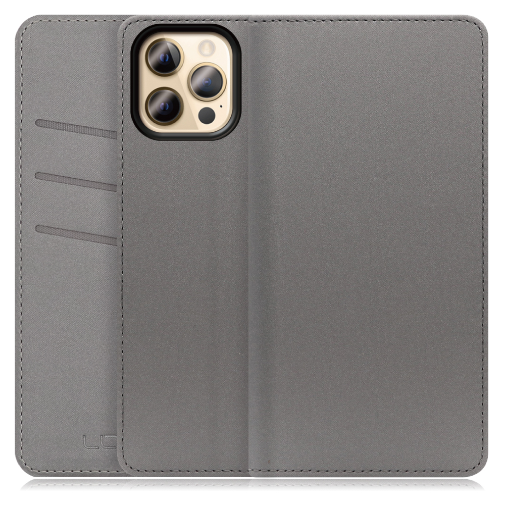LOOF SKIN Series iPhone 12 Pro Max アイフォン 12 プロ マックス 用  [グレー] ケース カバー 手帳型ケース スマホケース ブック型 手帳型カバー カードポケット カード収納