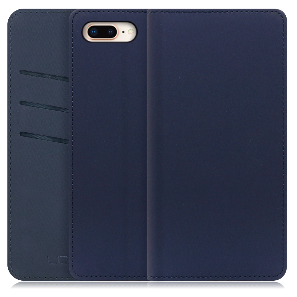 LOOF SKIN Series iPhone 7 Plus アイフォン 7 8 プラス / 8 Plus 用 [ネイビー] ケース カバー 手帳型ケース スマホケース ブック型 手帳型カバー カードポケット カード収納