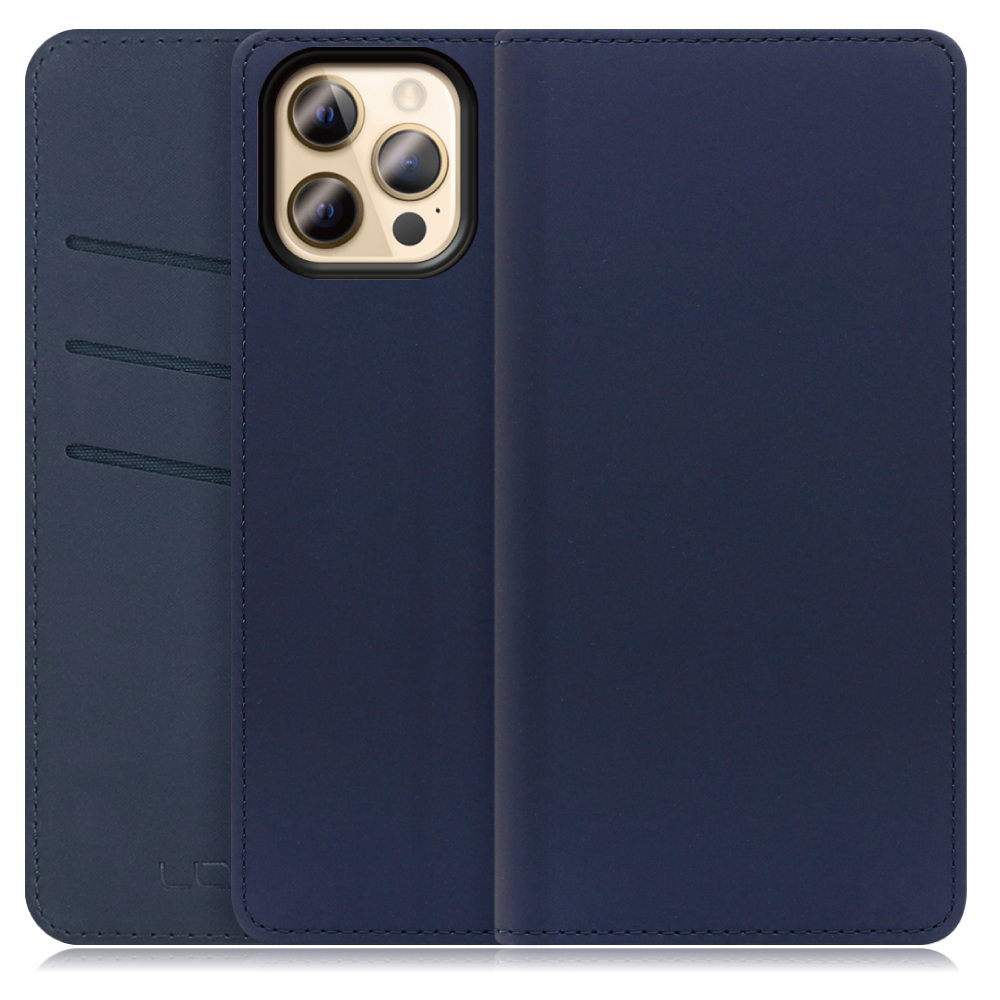 LOOF SKIN Series iPhone 12 Pro Max アイフォン 12 プロ マックス 用 [ネイビー] ケース カバー 手帳型ケース スマホケース ブック型 手帳型カバー カードポケット カード収納