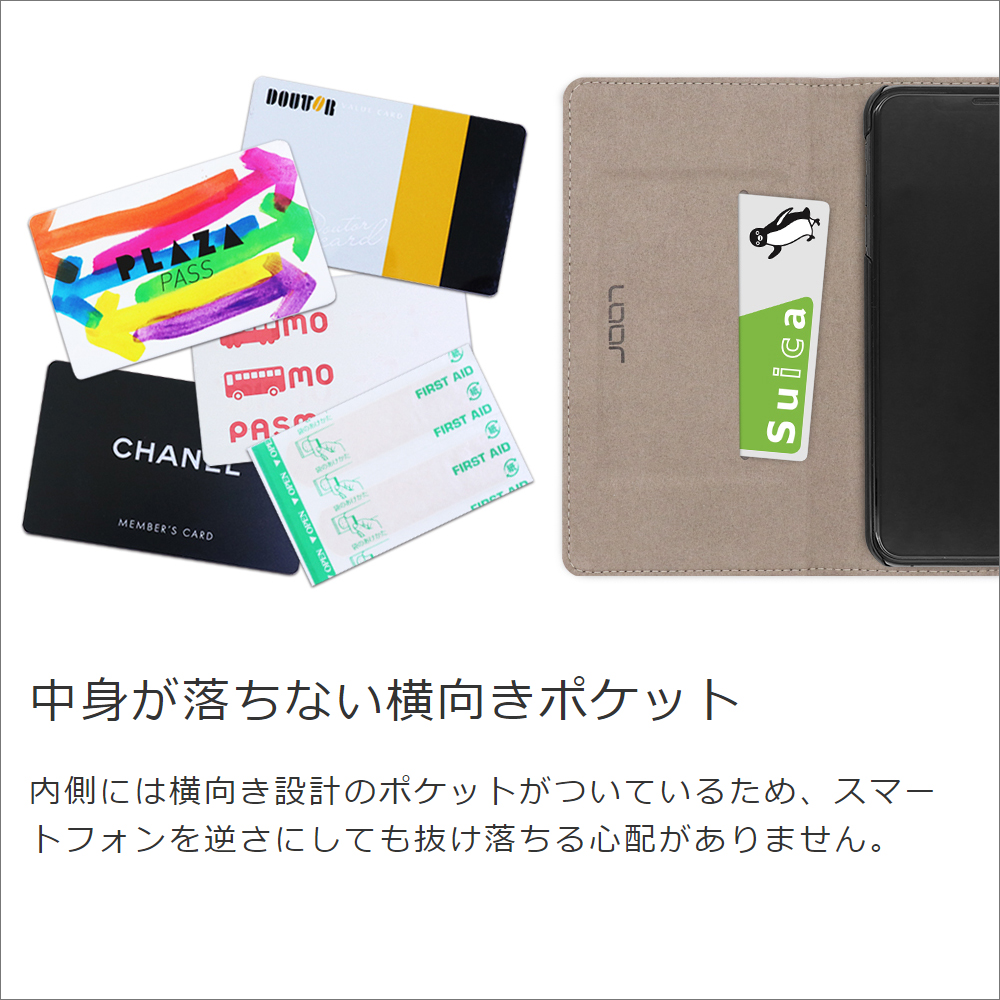 LOOF POCKET Series Xiaomi Mi 10 Lite 5G 用 [スカイブルー] 厳選本革 カード収納付き ベルト無し ファスナー ポケット付き 手帳型ケース