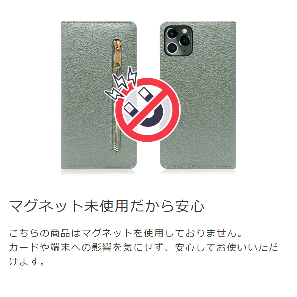 LOOF POCKET Series iPhone 12 Pro Max 用 [ジャスミンイエロー] 厳選本革 カード収納付き ベルト無し ファスナー ポケット付き 手帳型ケース