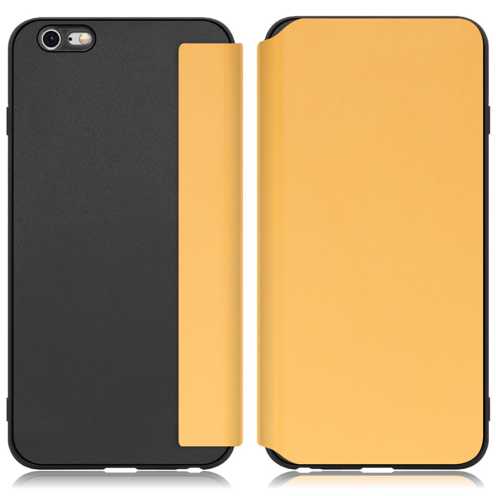 LOOF SLIM-FIT Series iPhone 6 Plus / 6s Plus 用 [メープルオレンジ] 手帳型ケース 携帯ケース 背面 ケース カバー ハードケース 背面カバー ストラップホール ブランド 人気 マグネット無し 薄い 軽い カード収納 撥水加工 コンパクト シンプル レディース メンズ