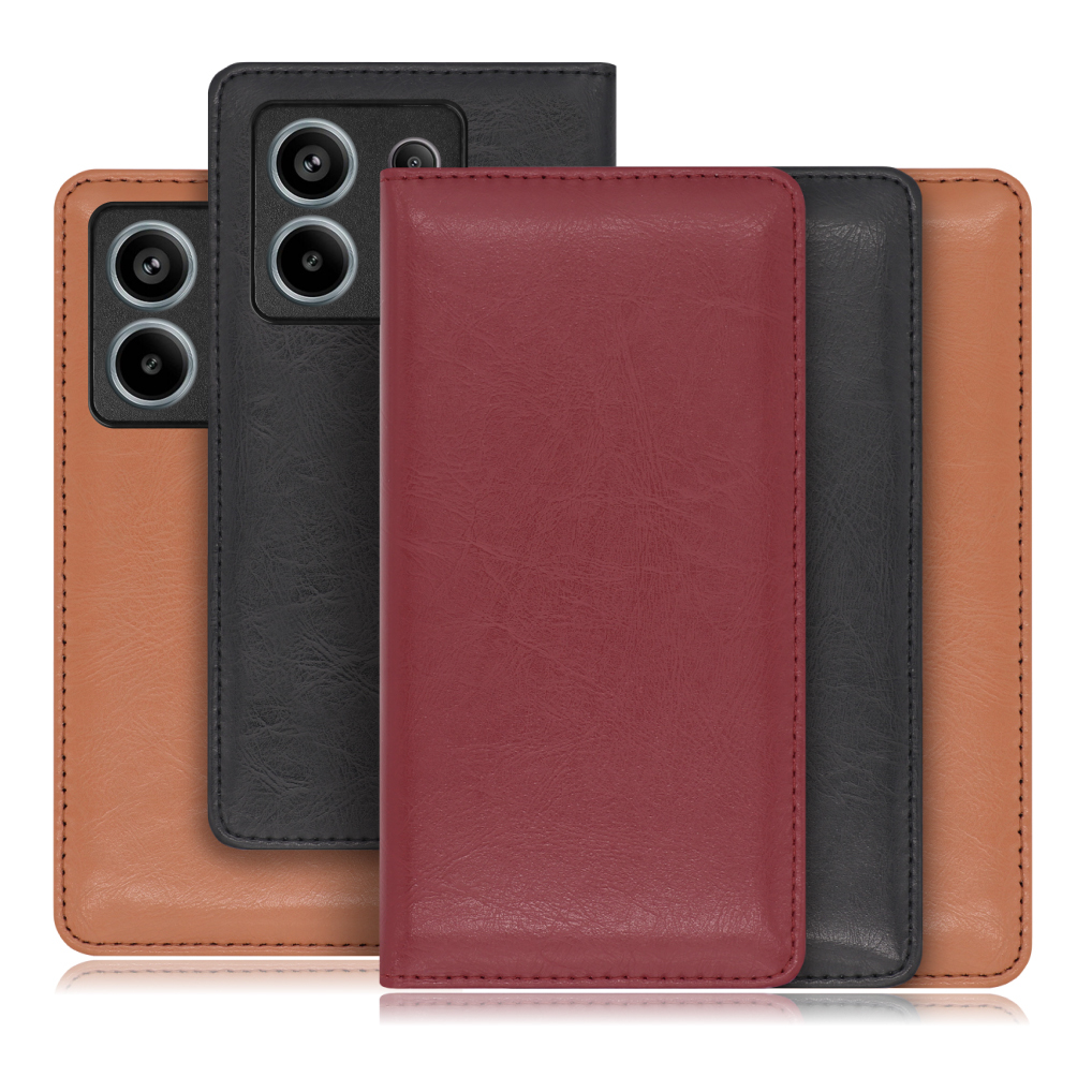 [ LOOF ROYALE ] Redmi Note 13 Pro 5G  スマホケース ケース カバー 手帳型ケース カード収納 マグネット付き 本革 ベルトなし [ Redmi Note 13 Pro 5G ]