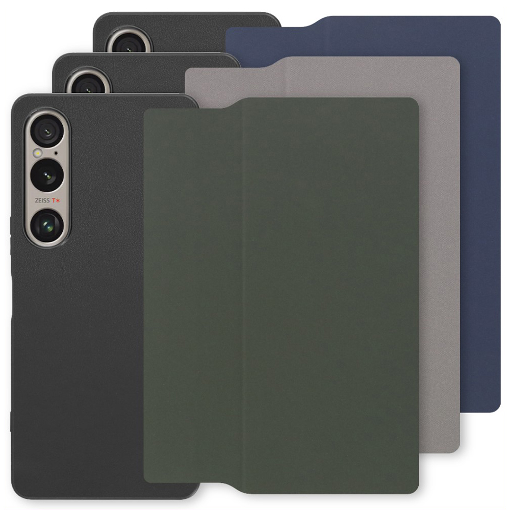 [ LOOF SKIN-FIT ] Xperia 1 VI  スマホケース 背面 ケース カバー 手帳型 ハードケース カード収納 マグネットなし ストラップホール [ Xperia 1 VI ]