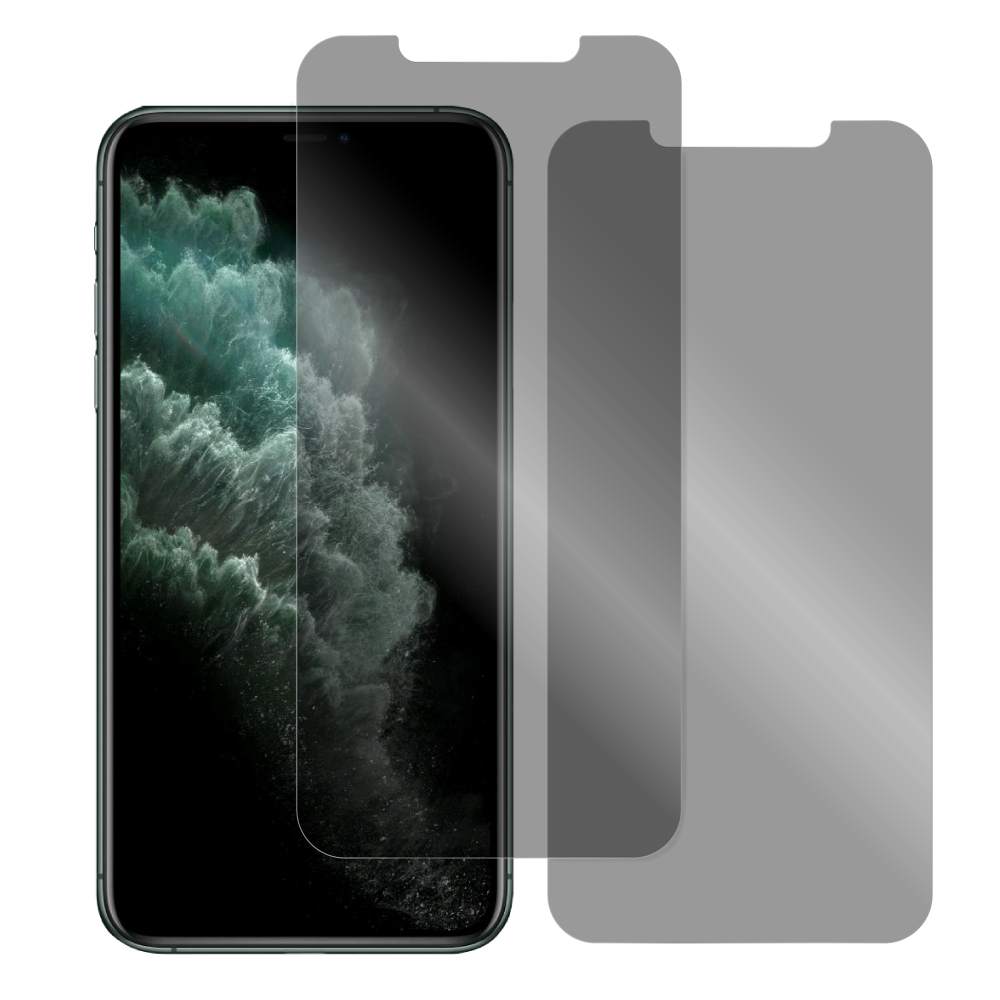 [2枚入り] LOOF iPhone 11 Pro Max 用 保護フィルム 簡単貼り付け 画面保護 ソフトフィルム 気泡なし 傷防止 割れ防止 指紋防止 [ iPhone 11 Pro Max / 覗き見防止 仕様]